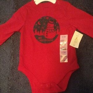 Garanimals Red Bodysuit with Black Graphic Design​